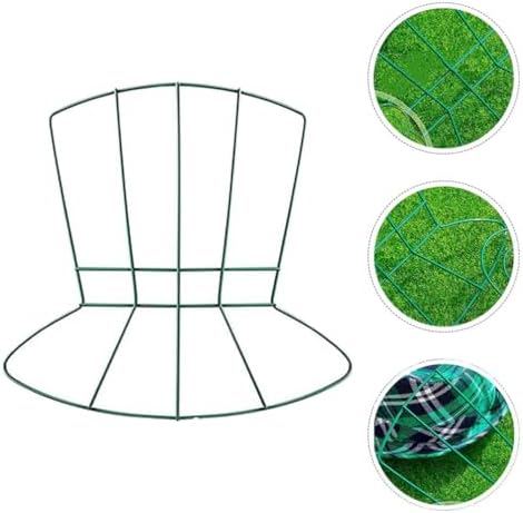 STOBAZA 2pcs Shamrock Wire Wreath Frame Door Hanger
