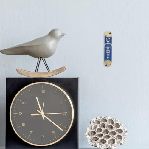 Cabilock Mezuzah Case Metal Door Religious Decor Small Size