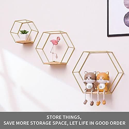 Modern Metal Wall Shelves Set of 3 in Different Sizes