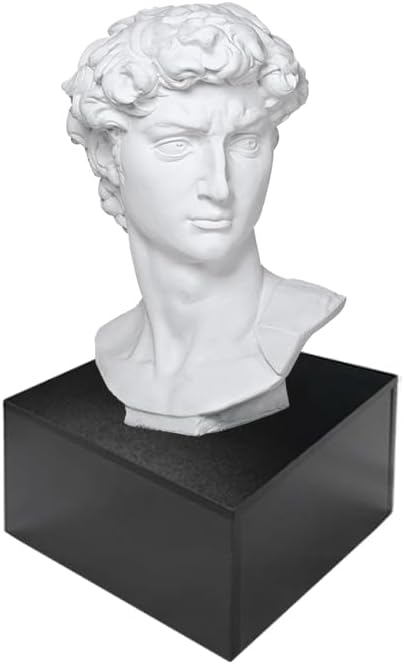 Prolinemax Black Pedestal Cube Display Stand Collectibles