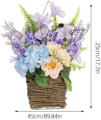 18 Inch Hydrangea Wreath Front Door Decor