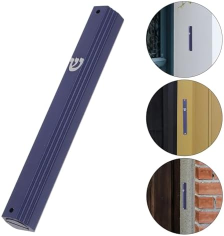 Alipis 5Pcs Metal Mezuzah with Scroll for Door Decor