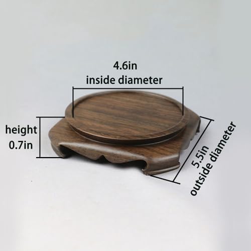 GOLDY AND WENDY Vintage Rosewood Pedestal Display Stand for Collectibles