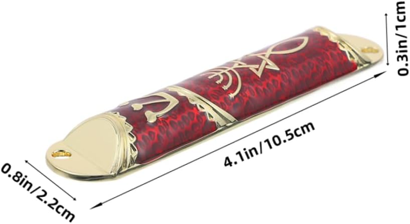 ABOOFAN 2 Sets Elegant Metal Mezuzah with Scroll