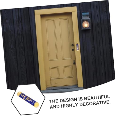 VOSAREA Retro Metal Mezuzah Door Decor