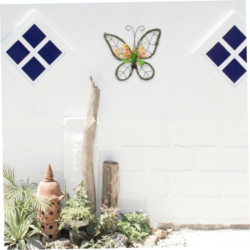 Butterfly Shaped Floral Wreath Spring Door Hanging Decoration