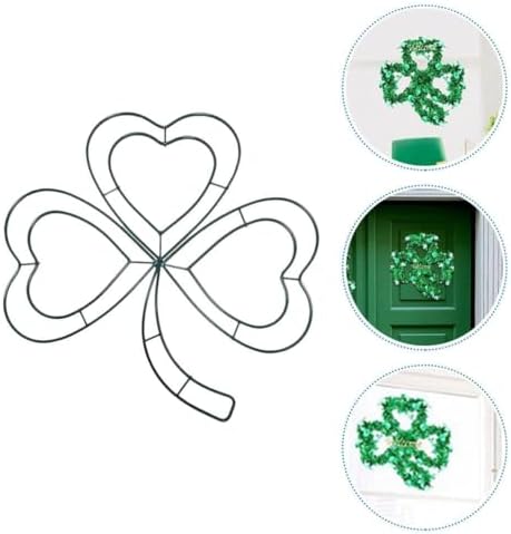 IMIKEYA 2pcs Metal Wire Wreath Frame for St Patricks Day
