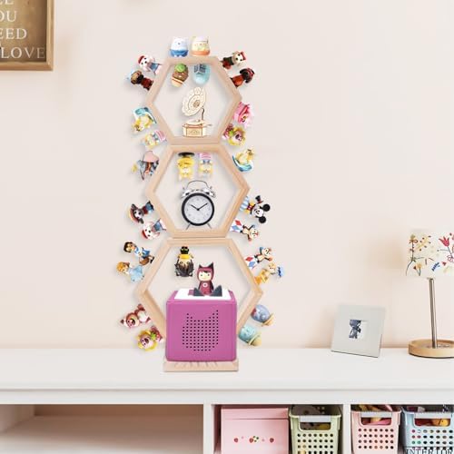 Hexagon Magnetic Wooden Tonie Shelf Set of 3