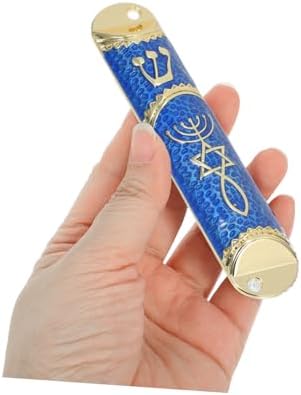 BESTYASH Metal Mezuzah with Scroll for Home Decor and Hanukkah