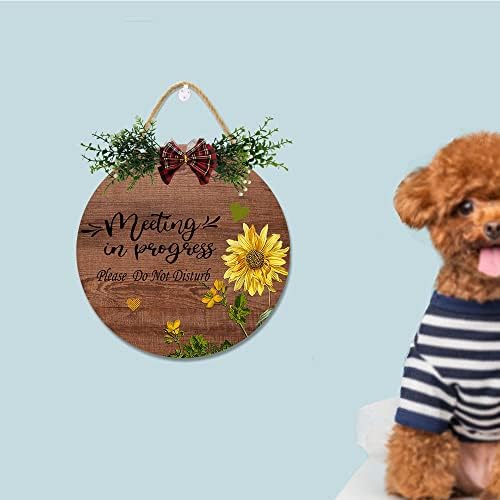 Imahoocool Wreath Hanging Sign Front Door Decor