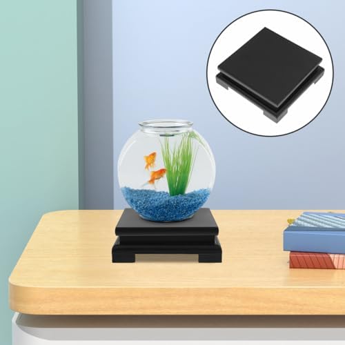 Cabilock 2 Pcs Square Wood Display Stand for Vases and Decor