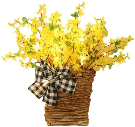 Door Hanger Basket Wreath 157 Inch Spring Decor
