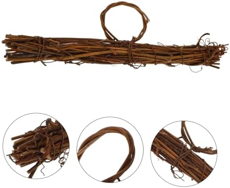 Light Brown Rattan Garland Wreath Front Door Wreath Wicker Wreath Frame DIY Natural Wreaths Hangers