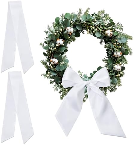 DIY Monogram Wreath Sash for Front Door Decor