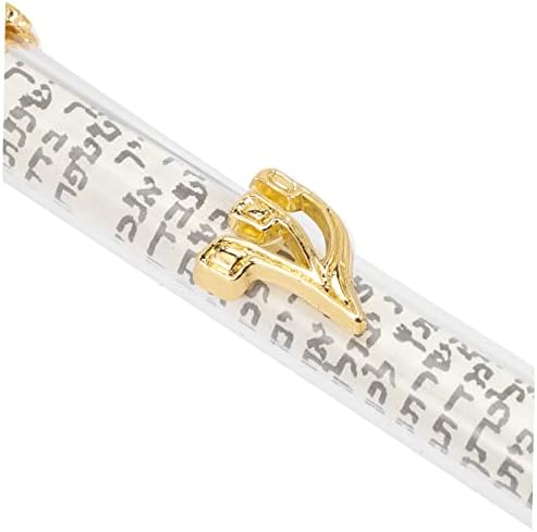 PRETYZOOM Metal Mezuzah Scroll Plaque for Door Decor Hannukah Gift for Mom