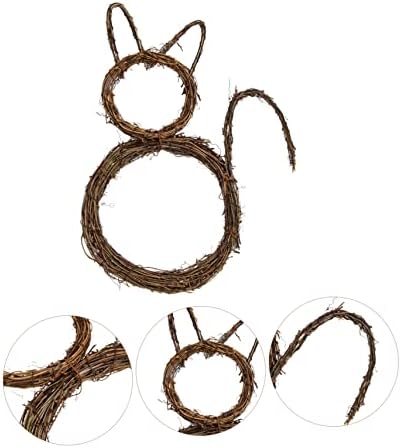 Cat Wreath Small DIY Hanging Garland for Home and Holiday Decor