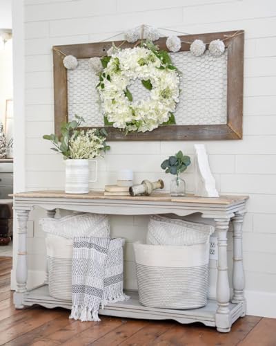 Briful White Hydrangea Artificial Wreath 165 Spring Decor