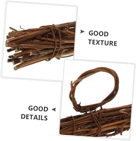 Light Brown Rattan Garland Vine Wreath Frame