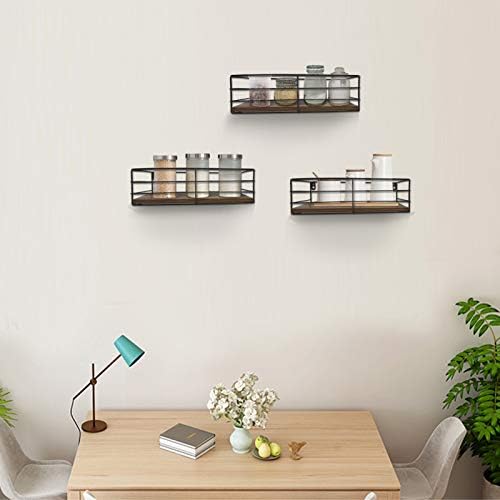 CRUGLA Floating Shelves Wall Mounted Set of 3