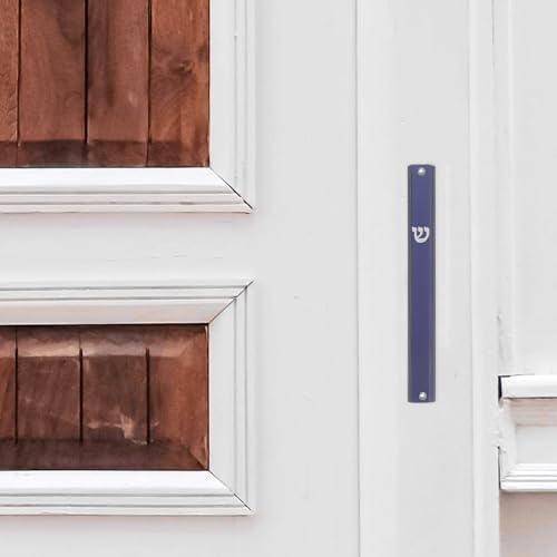 Alipis 5Pcs Metal Mezuzah with Scroll for Door Decor