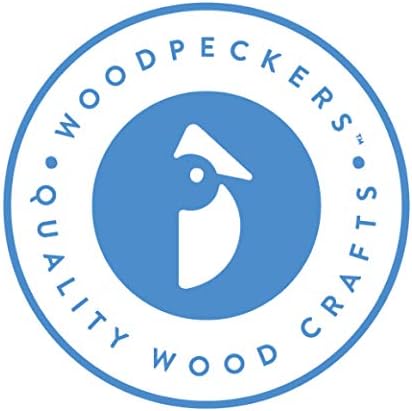 Woodpeckers Wooden Hexagon Floating Shelves Set of 7 Unfinished