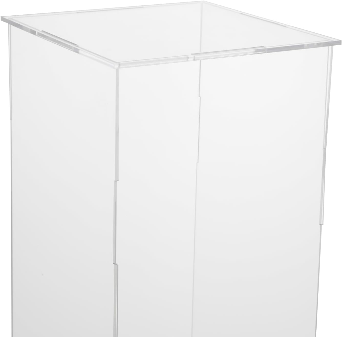 2 Pcs Acrylic Display Cube Pedestal Clear Art Sculpture Stand for Home Decor