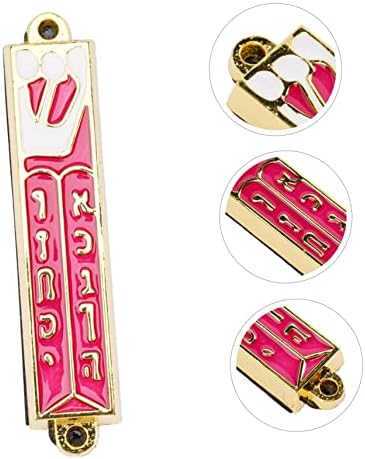 Metal Mezuzah Plaque for Door Frame Jewish Decor Catholic Door Ornament