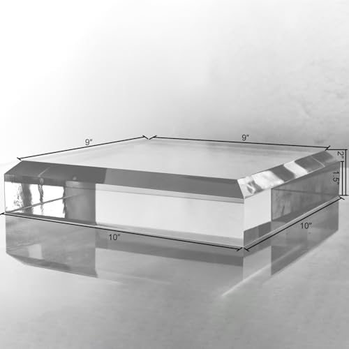 CiaoHER 2in Beveled Acrylic Display Pedestal Stand