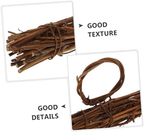 Yardwe Rattan Wreath Hoop Frame for DIY Crafts and Home Decor