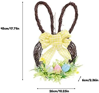 Easter Egg Wreath Door Decor Vintage Handmade Swag