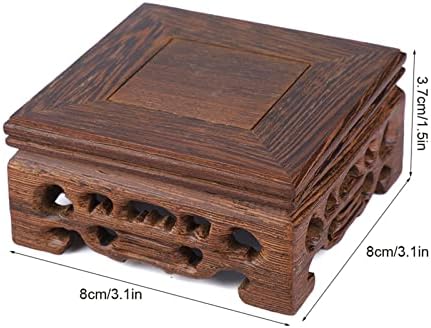 Hapivida Wood Display Stand for Teapot and Vase