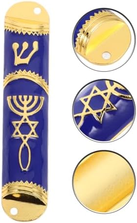 SOLUSTRE Metal Mezuzah Door Decor Scroll Wall Accent Home Jewish Accessory