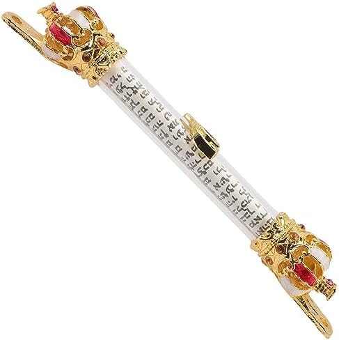 HOMOCONO Mezuzah Door Ornament Metal Scroll Decor