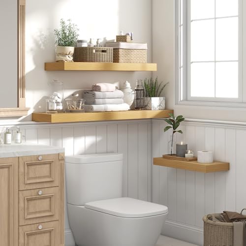 16 Inch Floating Shelves for Wall Oak