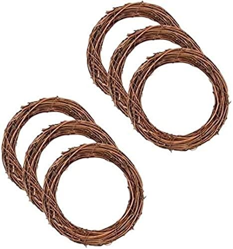 Halloween Swags Hangers 6Pcs Rattan Wreath Frame