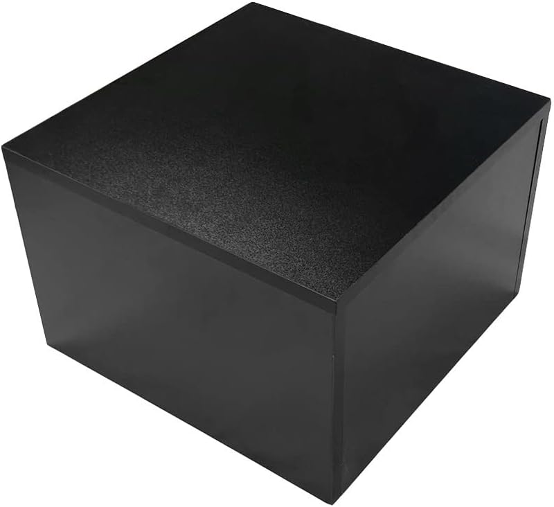 Prolinemax Black Pedestal Cube Display Stand Collectibles