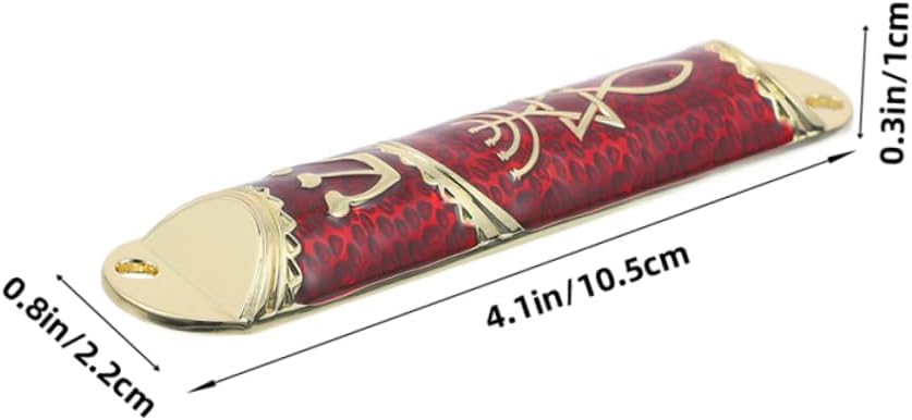 Cabilock 2 Sets Beautiful Metal Mezuzah Door Decor