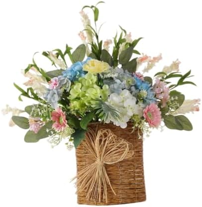 Misppro Door Wreath Artificial Flowers Decor