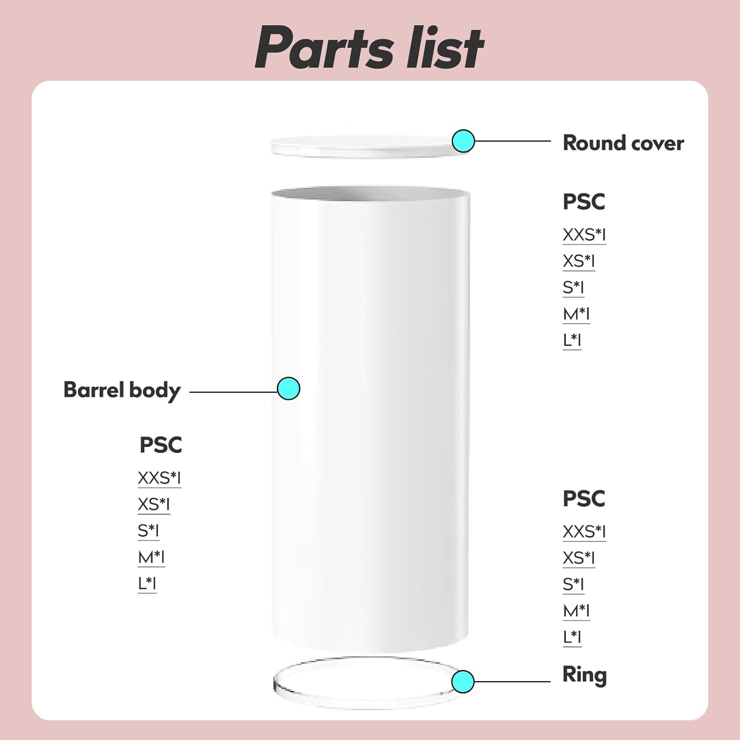 White Cylinder Pedestal Stands 5Pcs for Parties
