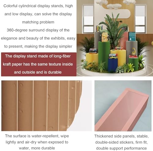 Foldable Paper Display Pedestals for Wedding Centerpieces