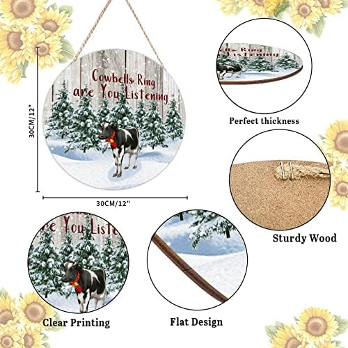 Farmhouse Door Hanger with Cowbell Design