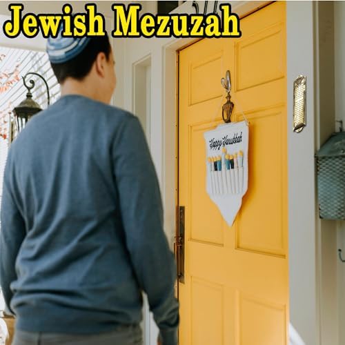 Zivosely 2-Pack Antique Gold Mezuzah with Scrolls Set