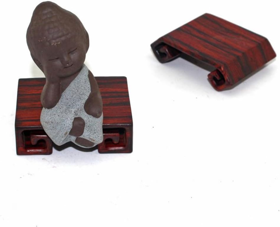 GOLDYWENDY Square Echo Grain Wooden Pedestal Display Stand