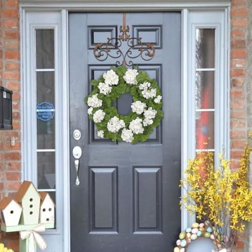 Briful 196 Inch Geranium Wreath with Greenery