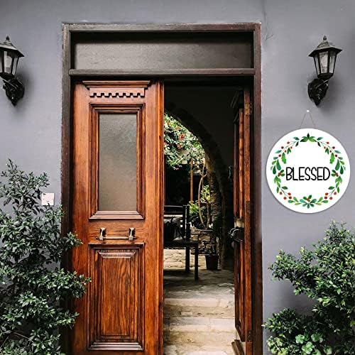 Mutilovely 12 Inch Rustic Welcome Sign Front Door Decor