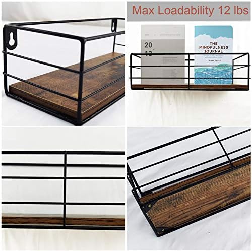 CRUGLA Floating Shelves Wall Mounted Set of 3