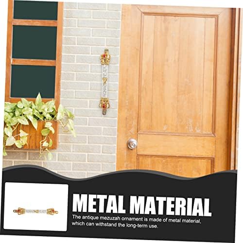 Retro Style Metal Mezuzah for Jewish Doorpost