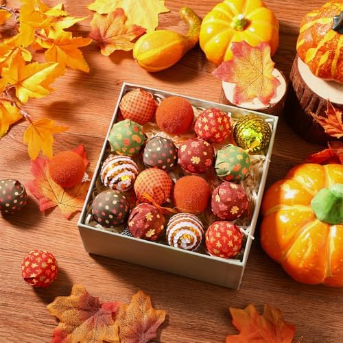 XunYee 24 Pcs Autumn Fall Decor Hanging Ornaments