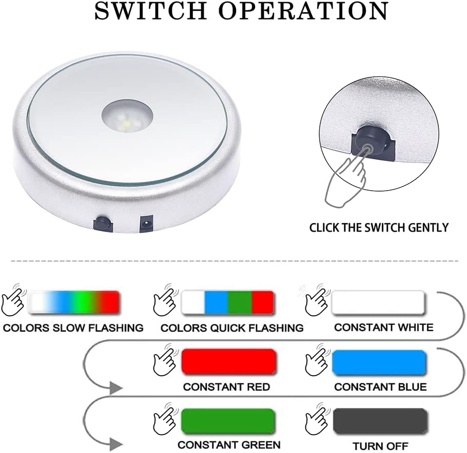 LED Multicolor Lighted Pedestal Stand for Crystal Display