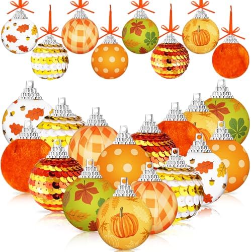 Riceshoot 24 Pcs Fall Tree Decorations